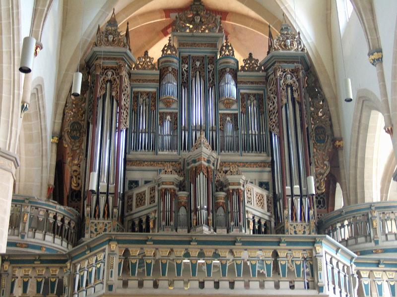 2009-08- (371).JPG - Die Schuke-Orgel der Predigerkirche von 1977 mit Prospekt von 1648